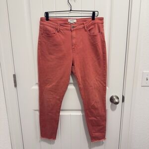 Pistola Women's Red Jeans Fringe Ankle Size 32